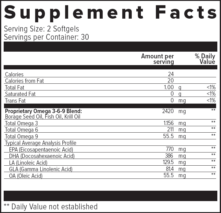 My Omega Krill - Supplement Facts